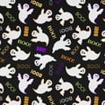 thumbnail image 1 of David Textiles 21" x 18" Cotton Spooky Ghost Precut Fabric, Black|White, 1 of 2