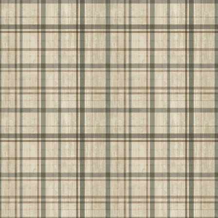 David Textiles 44" x 1 Yard Cotton Woodland Plaid Sewing & Craft Fabric Precut, Oak