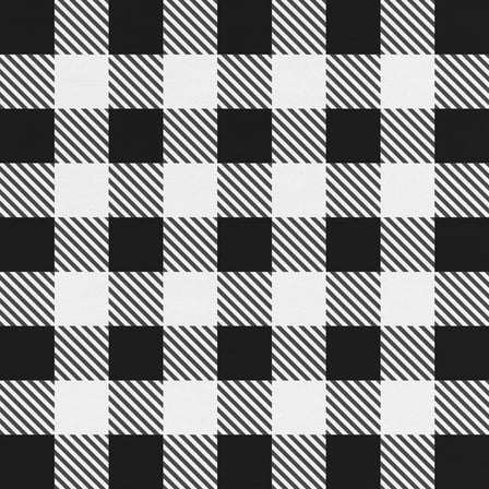 David Textiles 44" x 2 Yards Poly-Cotton Gingham Pre-Cut Fabric, Black
