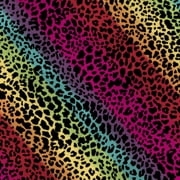 David Textiles 54" x 60" Heavenly Plush Fleece Leopard Sewing & Craft Fabric Precut, Multi