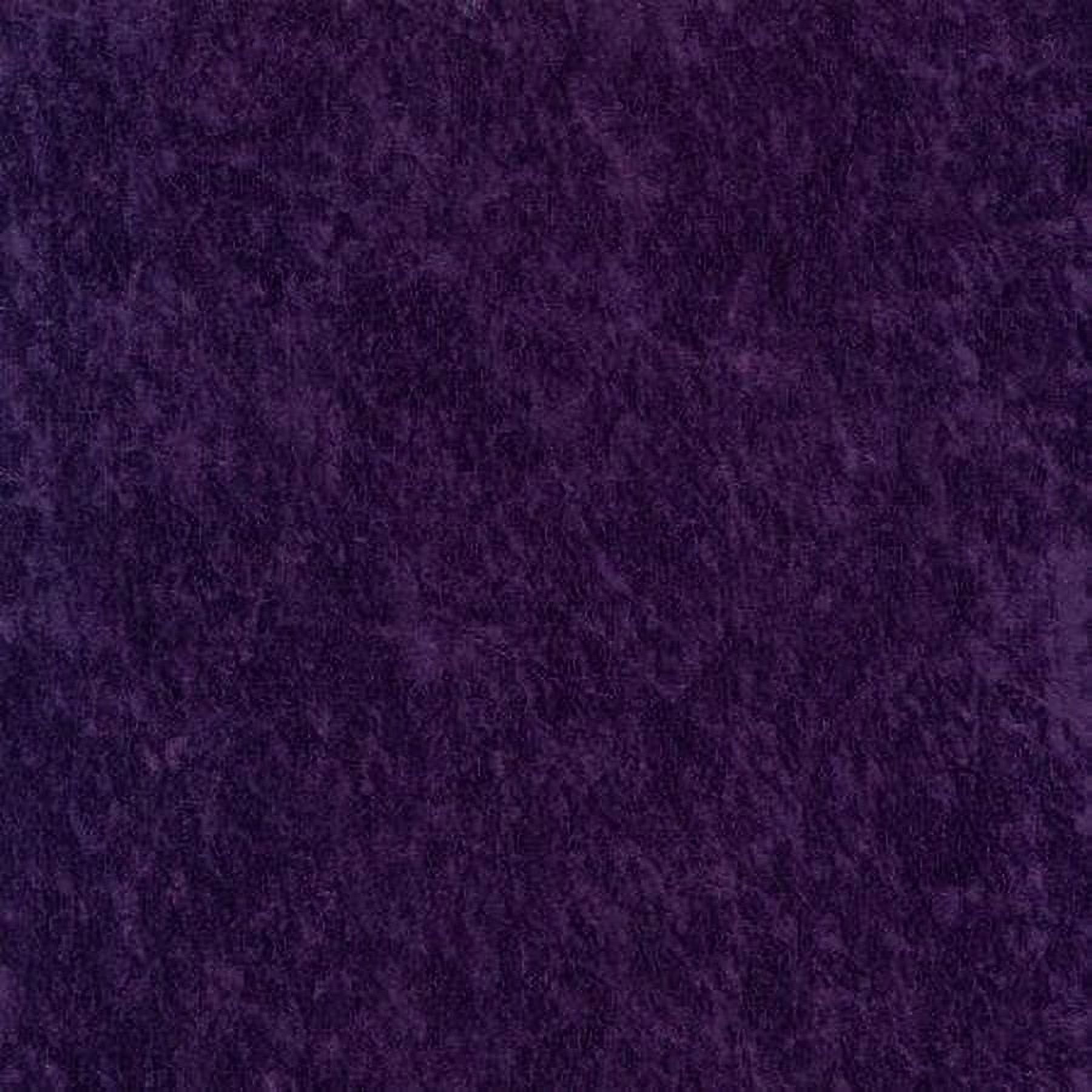 Cut by the Yard 100% Polyester Crushed Panne, Eggplant , 58" Wide for Sewing by David Textiles