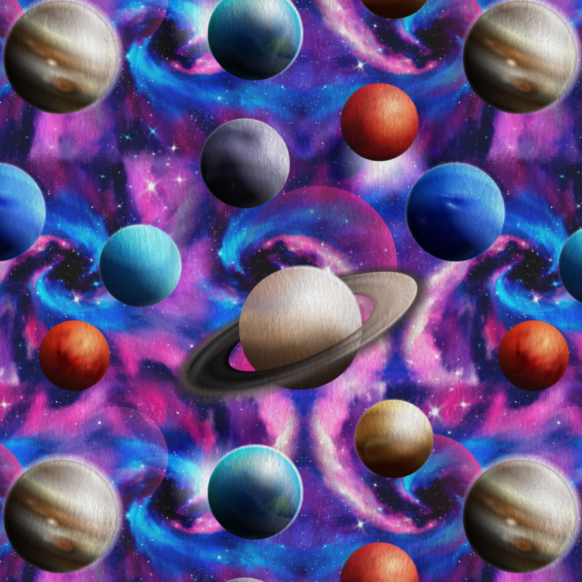 David Textiles 60" x 1.5 yard 100% Polyester Anti-pill Fleece Our Universe Sewing & Craft Precut Fabric