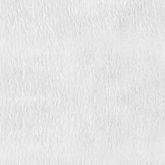 David Textiles 60" x 1.5 yard Brushed Fleece Fabric Precut, White