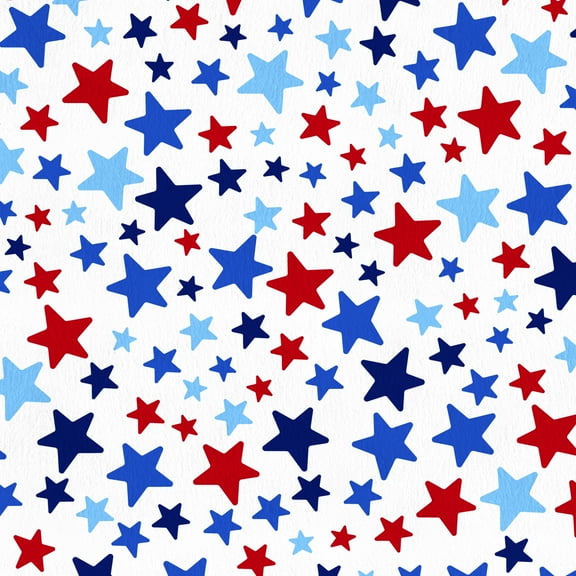David Textiles 60" x 1.5 yard Brushed Fleece Patriotic Fabric Precut