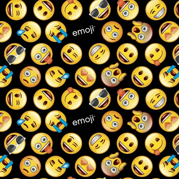 David Textiles Classic Emoji 44" Cotton Fabric