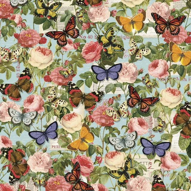 David Textiles Cotton 36" x 44" Paris Spring Collection Pre-Cut Fabric, 1 Each