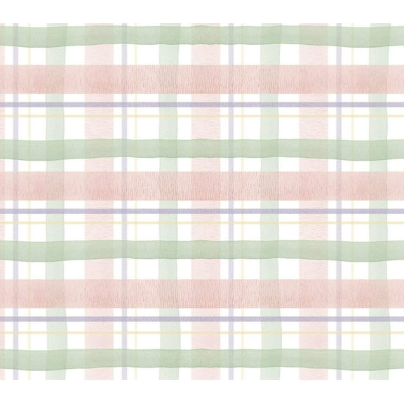 David Textiles Easter Sweet Spring Blooming Plaid Price per Yard