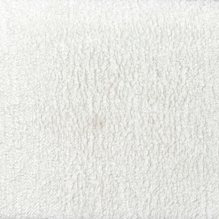 David Textiles Inc. 1.5 yard x 60 100% Polyester Fleece Sherpa Precut  Sewing & Craft Fabric, White
