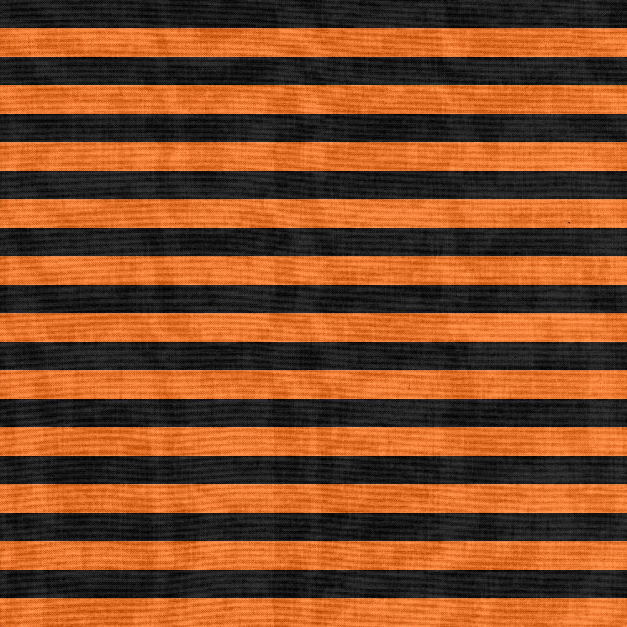 David Textiles, Inc. 22" x 0.25 yd 100% Cotton Halloween Stripe Sewing & Craft Fabric, Black and Orange