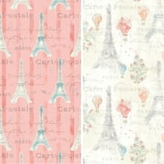 David Textiles, Inc. 44" x 1 Yard Cotton Lighthearted in Paris Precut Sewing & Craft Fabric, Cream