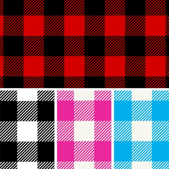David Textiles, Inc. Anti-Pill Fleece 1.5 Yard Pre-Cut Buffalo Plaid Fabric
