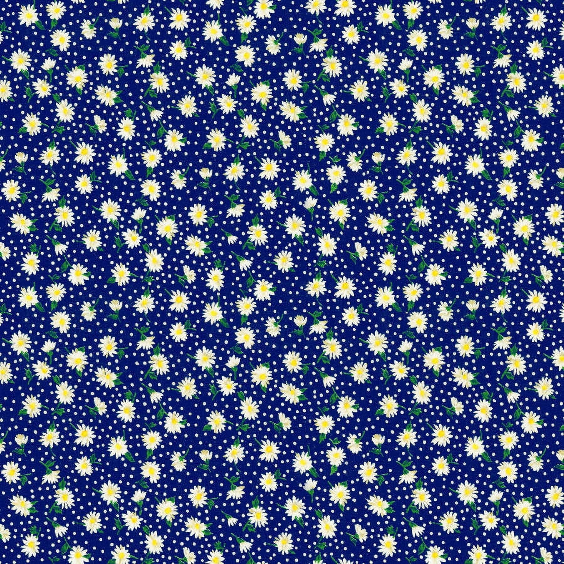 David Textiles, Inc. Fabric Daisies 100 Cotton Fabric, 44" wide, by