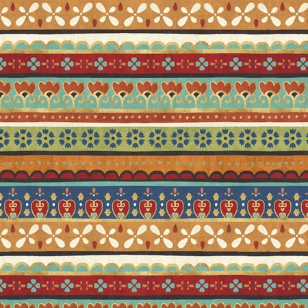 David Textiles La Vida Loca 44" Cotton Sewing & Craft Fabric 1 yd Pre-cut, Multicolor