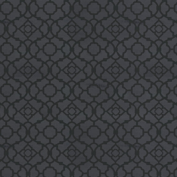 Cut by the Yard 100% Cotton Multiply Motif, Black , 44" Wide for Quilting & Sewing by David Textiles