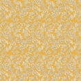 thumbnail image 1 of David Textiles Morning Bloom Swirly Floral Gold Cotton 1 Yard Fabric Cut, 1 of 7