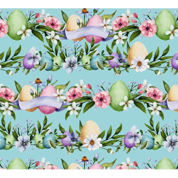 David Textiles Sweet Spring Easter Stripes Blue