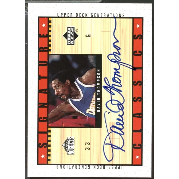 David Thompson 2002-03 Upper Deck Generations Signature Classic Autograph #DTS