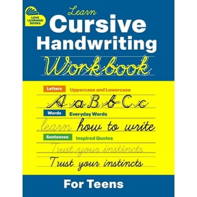 David Turner Cursive Handwriting Ruled Writing Notebook, 8.5in x 11in, Multicolor, 100 Pages