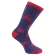 thumbnail image 1 of David Van Hagen Tractor Socks - Blue/Red, 1 of 1