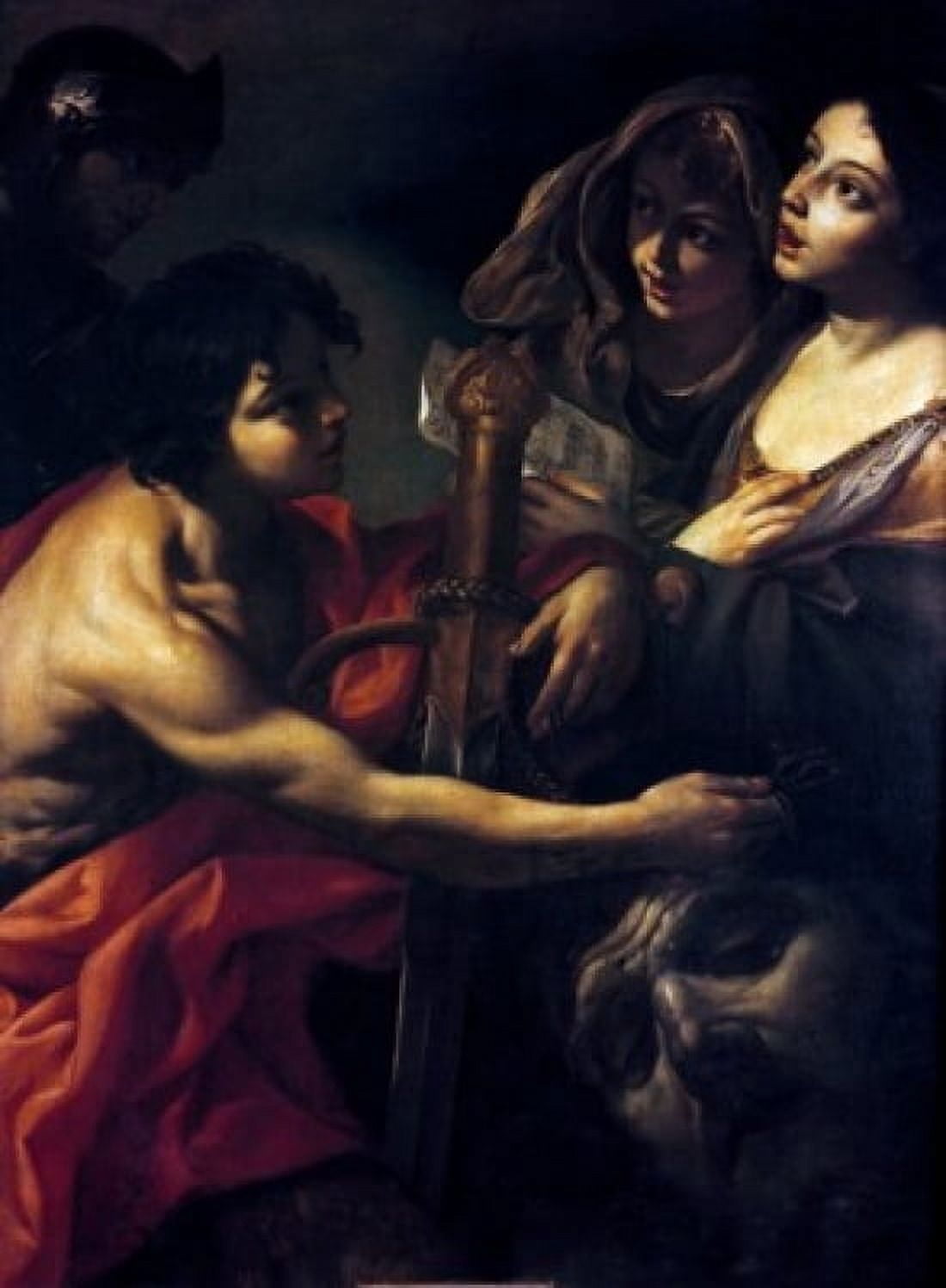 David Victorious by Giacinto Brandi (1623-1691) Canvas Art - Giacinto Brandi (24 x 36)