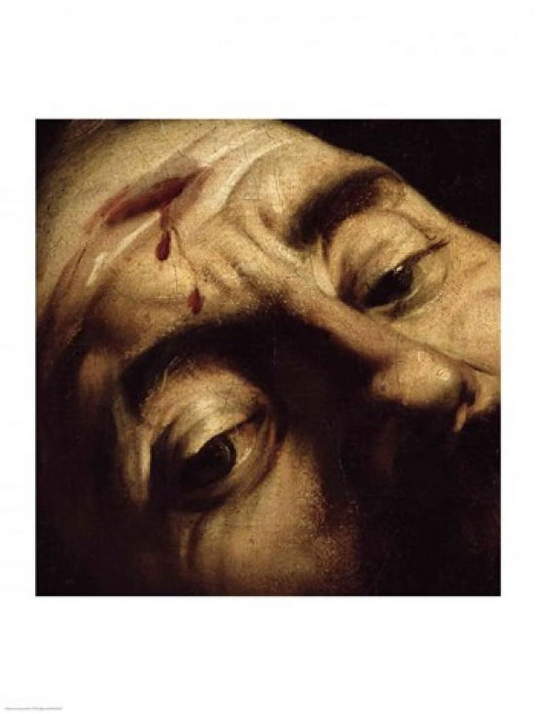 David Victorious over Goliath c1600 Canvas Art - Caravaggio (18 x 24)
