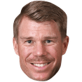 thumbnail image 1 of David Warner (Smile) Celebrity Mask, Flat Card Face, Fancy Dress Mask, 1 of 5