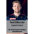 thumbnail image 1 of David Willey Color: England Cricketer, (Paperback), 1 of 1