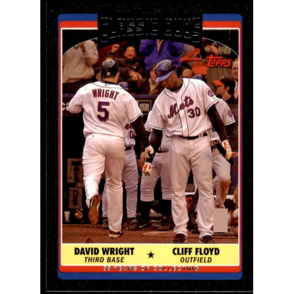 David Wright/Cliff Floyd Card 2006 Topps Update Black #UH327