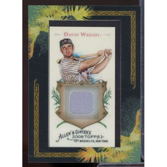 David Wright Jsy C Card 2008 Topps Allen and Ginter Relics #DW