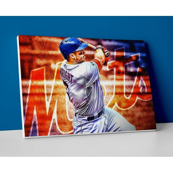 David Wright New York Mets Poster or Wrapped Canvas
