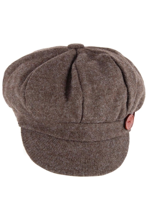 David & Young  Brushed Knit Jersey Cabbie Hat (Women)