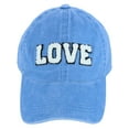 thumbnail image 1 of David & Young  Chenille Love Lettered Baseball Cap Hat (Women), 1 of 3