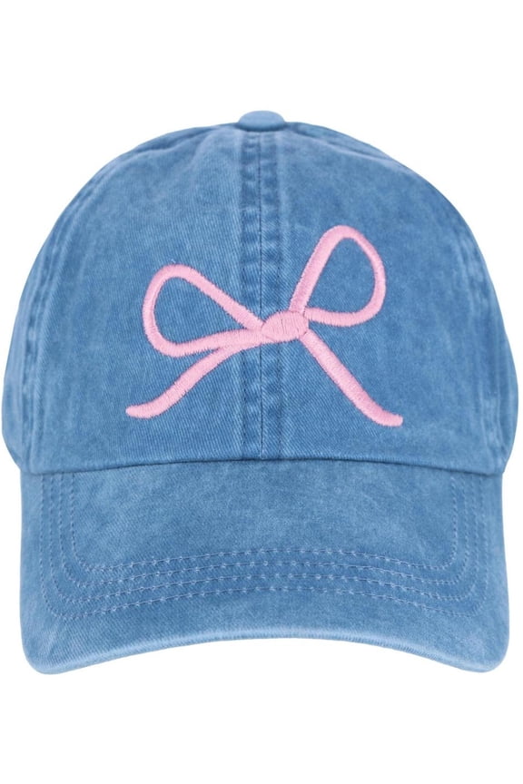 David & Young Delicate Bow Baseball Cap (Women)