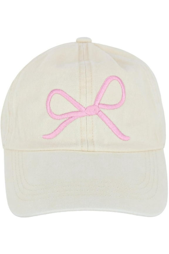 David & Young Delicate Bow Baseball Cap (Women)
