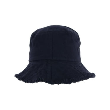David & Young  Distressed Bucket Hat with Frayed Edges (Women)