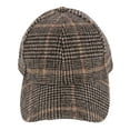 thumbnail image 1 of David & Young  Menswear Houndstooth Plaid Baseball Cap (Women), 1 of 4