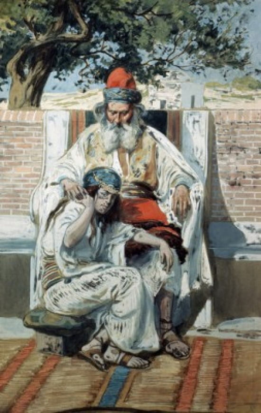 David and Abishag James Tissot (1836-1902 French) Jewish Museum New York USA Canvas Art - James Tissot (18 x 24)