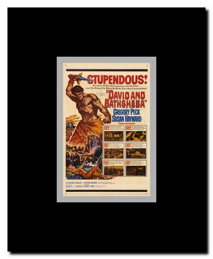 David and Bathsheba Framed Movie Poster