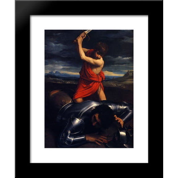 David and Goliath 20x24 Framed Art Print by Reni, Guido
