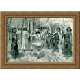 thumbnail image 1 of David danced before the Lord with all his might 24x18 Gold Ornate Wood Framed Canvas Art by James Tissot, 1 of 2