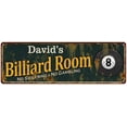 thumbnail image 1 of David's Billiard Room Green Sign Man Cave 6x18 206180009151, 1 of 1