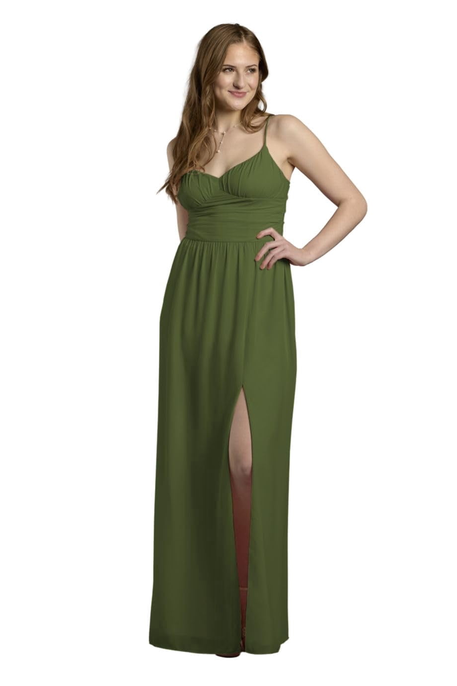David's Bridal, The Edit by DB Studio Women's Formal Spaghetti Strap A-Line Dress with Slit, Full Length, Chiffon - Walmart.com David's Bridal, The Edit by DB Studio Women's Formal Spaghetti Strap A-Line Dress with Slit, Full Length, Chiffon - Walmart.com