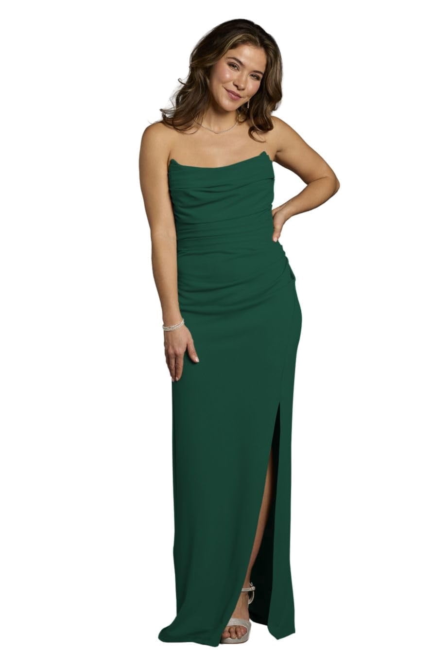 green emerald velvet dress Baltic Born Womens Kamila Tulle Maxi Dress | Juniper Green