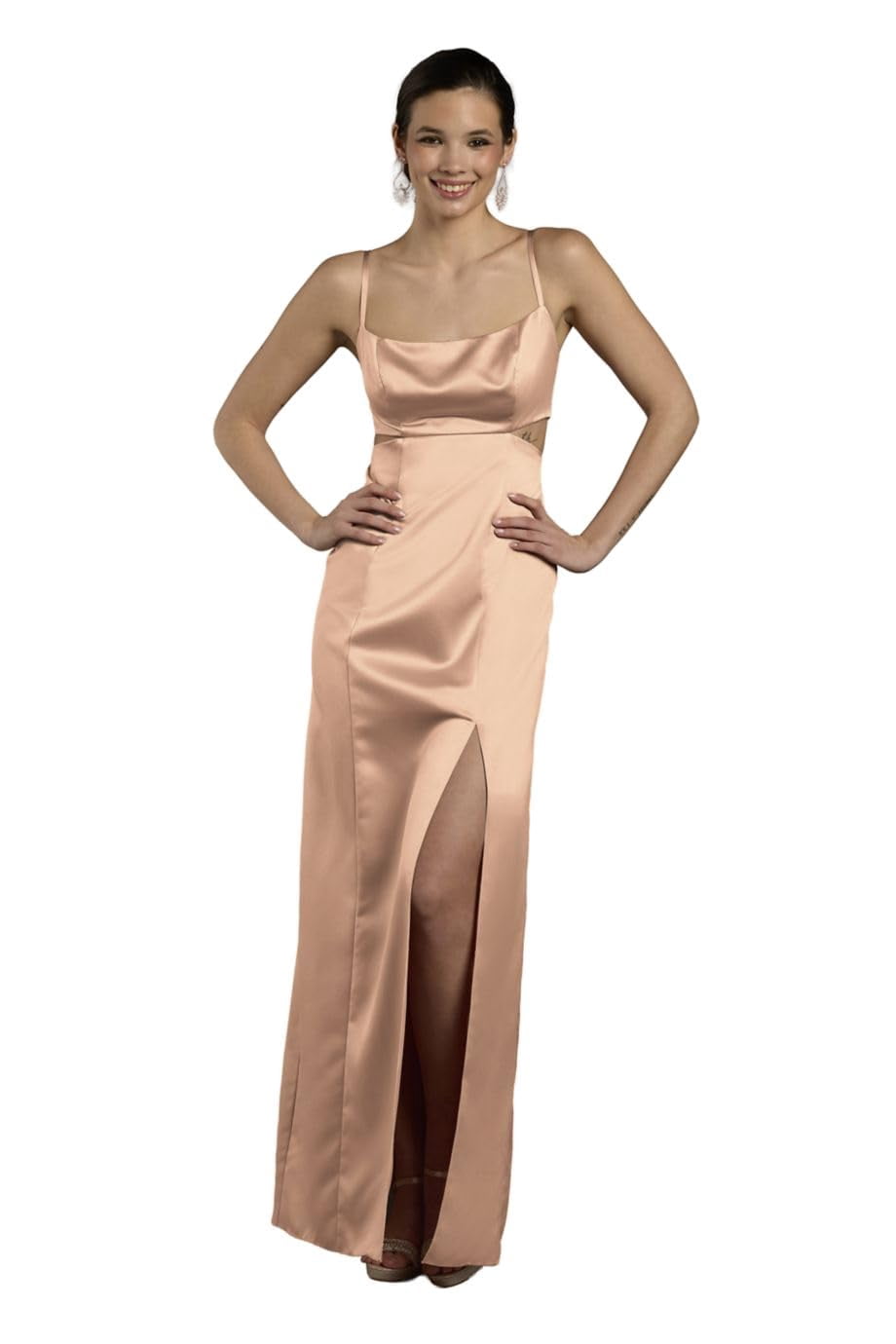 david's bridal sand bridesmaid dresses New favorite color palette: Desert Coral, Chianti, Martini Olive & Sand What shades are your bridesmaids wearing on the big day? : @eden.m_photography : @chey.audra