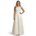 thumbnail image 1 of David’s Bridal, The Edit by DB Studio Women's A-Line Open Back Wedding Dress, Full Length, Satin, 1 of 6