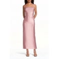 thumbnail image 1 of David’s Bridal, The Edit by DB Studio Women's Formal Halter Sheath Dress, Short, Sculpting Satin, 1 of 4