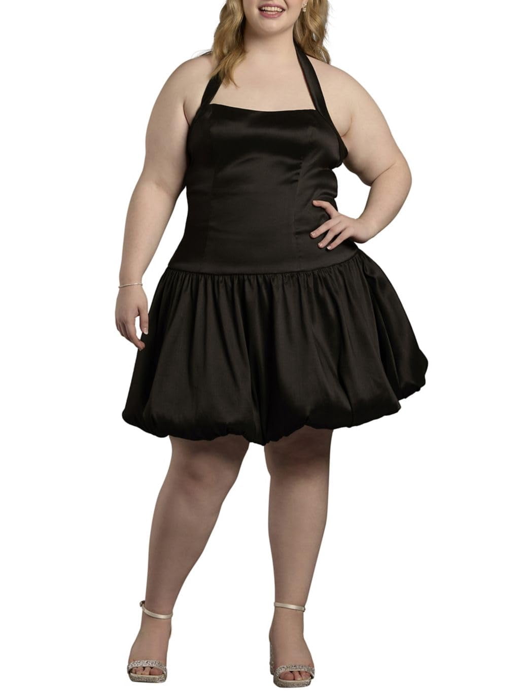 david bridal plus size short dresses Plus Short Dress and Jacket with Lace Detail
