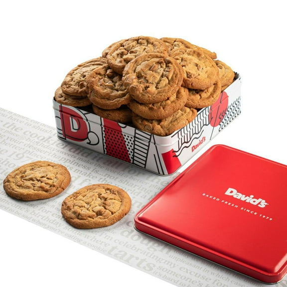 David's Cookies 1lb Peanut Butter Fresh Baked Cookies - Handmade and Gourmet Cookies - Delectable and Made with Premium Ingredients - Cookie Gift Basket - Great Gift For All Occasions