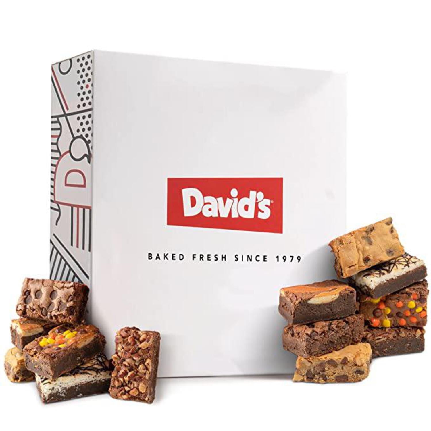 David's Cookies Assorted Brownies, Variety Pack of Fresh Baked Treats in Carton Box