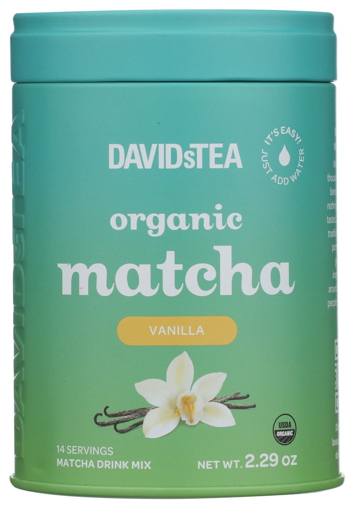 David's Tea Vanilla Matcha Tin 2.29 oz (Pack of 6)